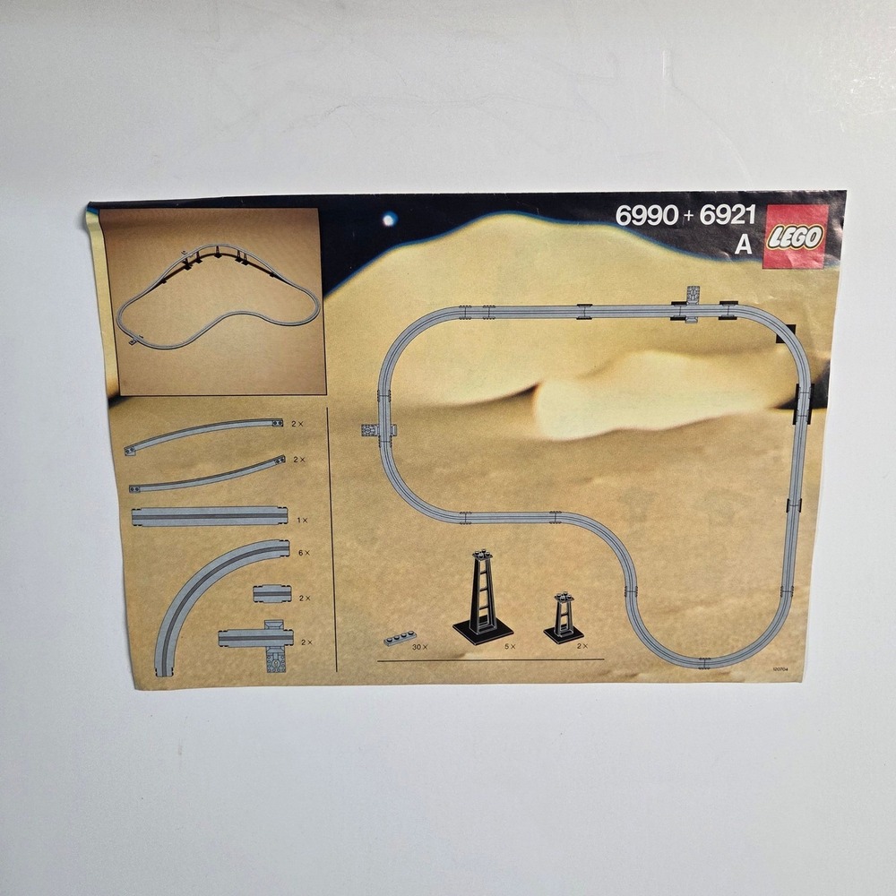 LEGO Instruction Manual 6990 6921 Space Monorail Futuron‎ Vtg Multi Track Layout
